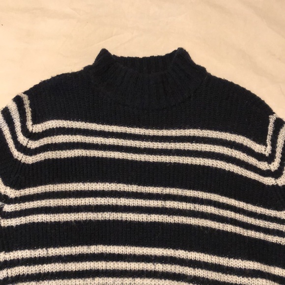 Striped Mock-Neck Sweater - Picture 3 of 4